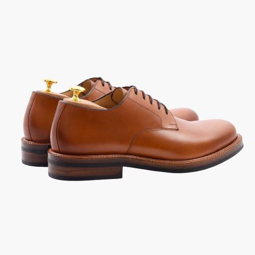 Cloewood Men's Leather Derby Shoes - Tan