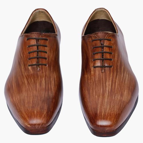 Cloewood Men's Wholecut Oxford Shoes - Wooden