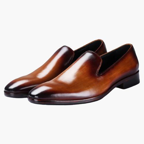 Cloewood Men's Venetian Loafers Shoes - Tan