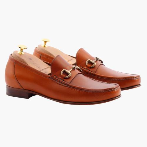 Cloewood Men's Bit Loafers Shoes - Tan