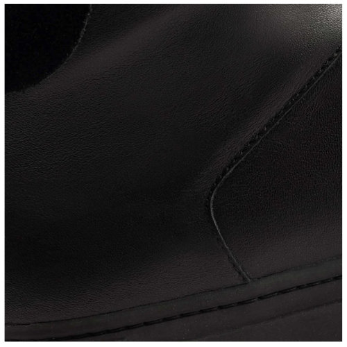 Cloewood Men's Full-Grain Leather & Suede High-Top Sneaker - Black