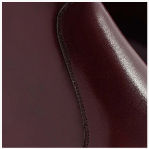 Cloewood Men's Side Zip Leather Chelsea Boots - Bordeaux