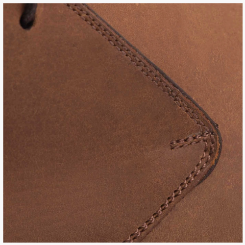Cloewood Men's Pull-Up Leather Chukka Boots - Walnut