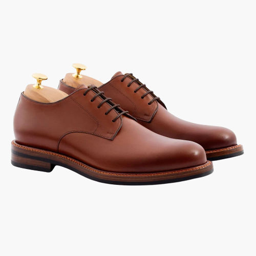 Cloewood Men's Leather Derby Shoes - Oak