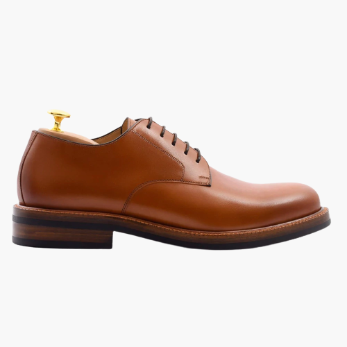Cloewood Men's Leather Derby Shoes - Oak