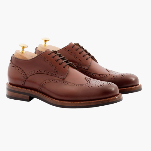 Cloewood Men's Wingtip Brogue Derby Shoes