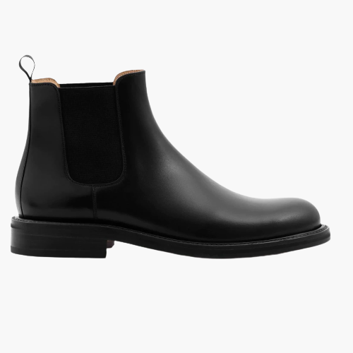 Cloewood Men's Full Grain Leather Chelsea Boots - Black