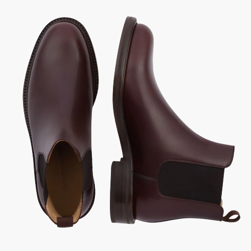 Cloewood Men's Full Grain Leather Chelsea Boots