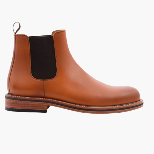 Cloewood Men's Full Grain Leather Chelsea Boots - Tan