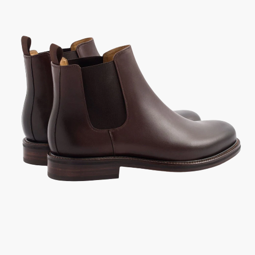 Cloewood Men's Full Grain Leather Chelsea Boots - Brown