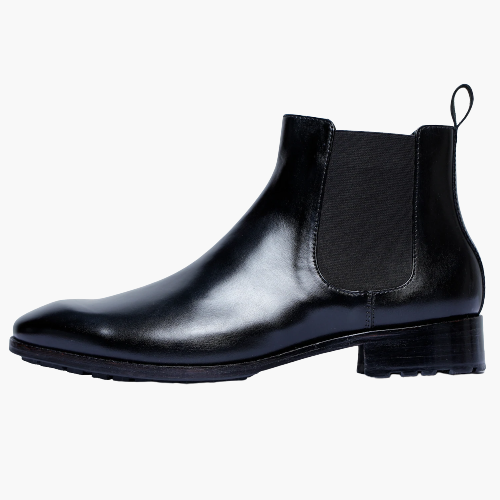 Cloewood Men's Leather Chelsea Boots - Black