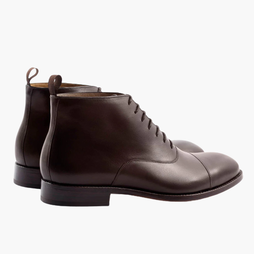 Cloewood Men's Captoe Leather Chukka Boots - Brown