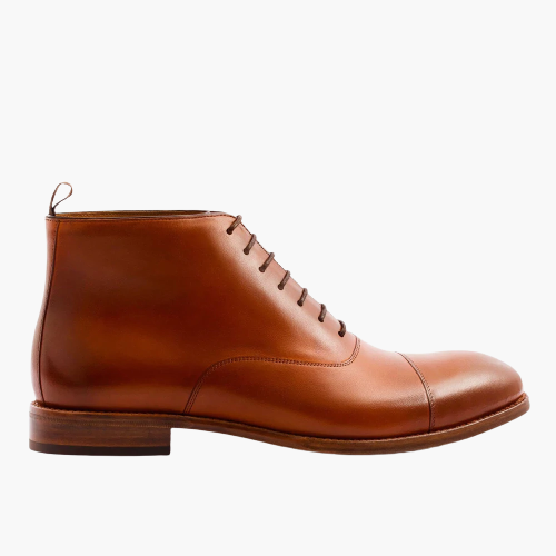 Cloewood Men's Captoe Leather Chukka Boots - Tan
