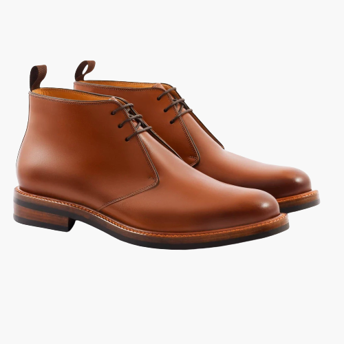 Cloewood Men's Leather Chukka Boots - Tan