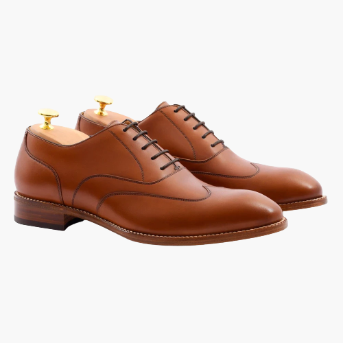 Cloewood Men's Wright Wingtip Oxford Shoes - Tan