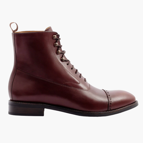 Cloewood Men's Full-Grain Leather Captoe Ankle Boots - Bordeaux