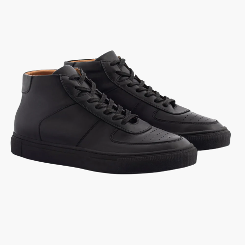 Cloewood Men's High Street Leather Sneaker - Black